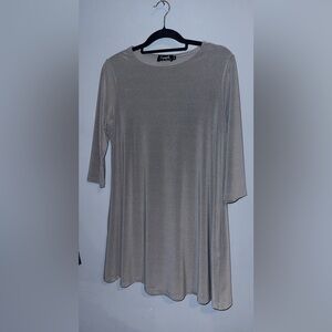 Mystique Boutique Silver Tunic Top